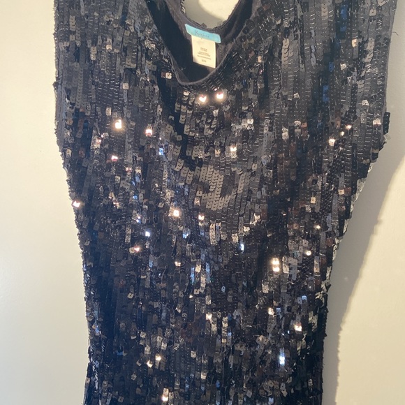 Vintage Marciano black sequin mini dress - Picture 3 of 3